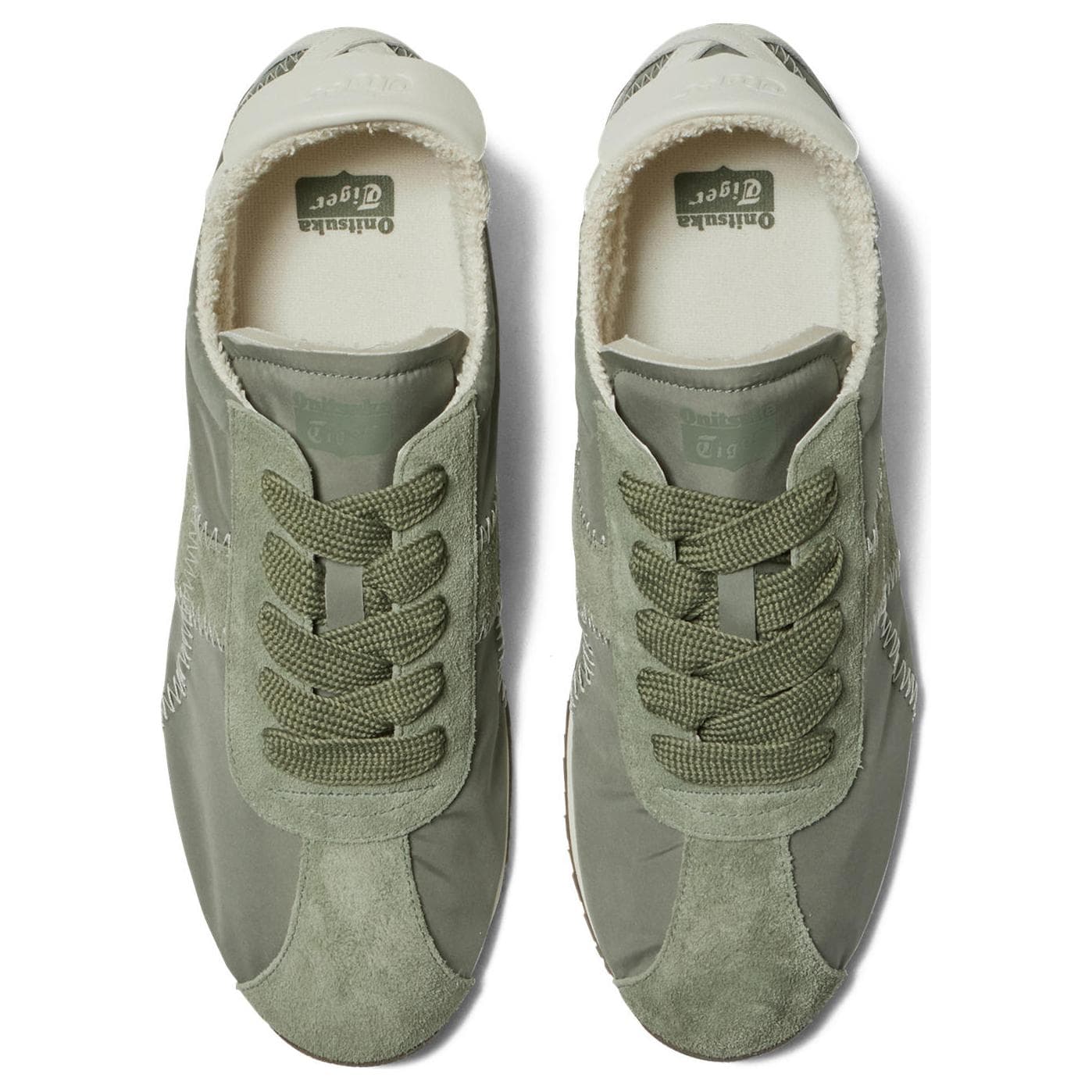 Кроссовки для бега Onitsuka Tiger CORSAIR Низкий Топ Повседневные Городские Коммутационные Беговые Кроссовки Унисекс Зеленый - изображение 4