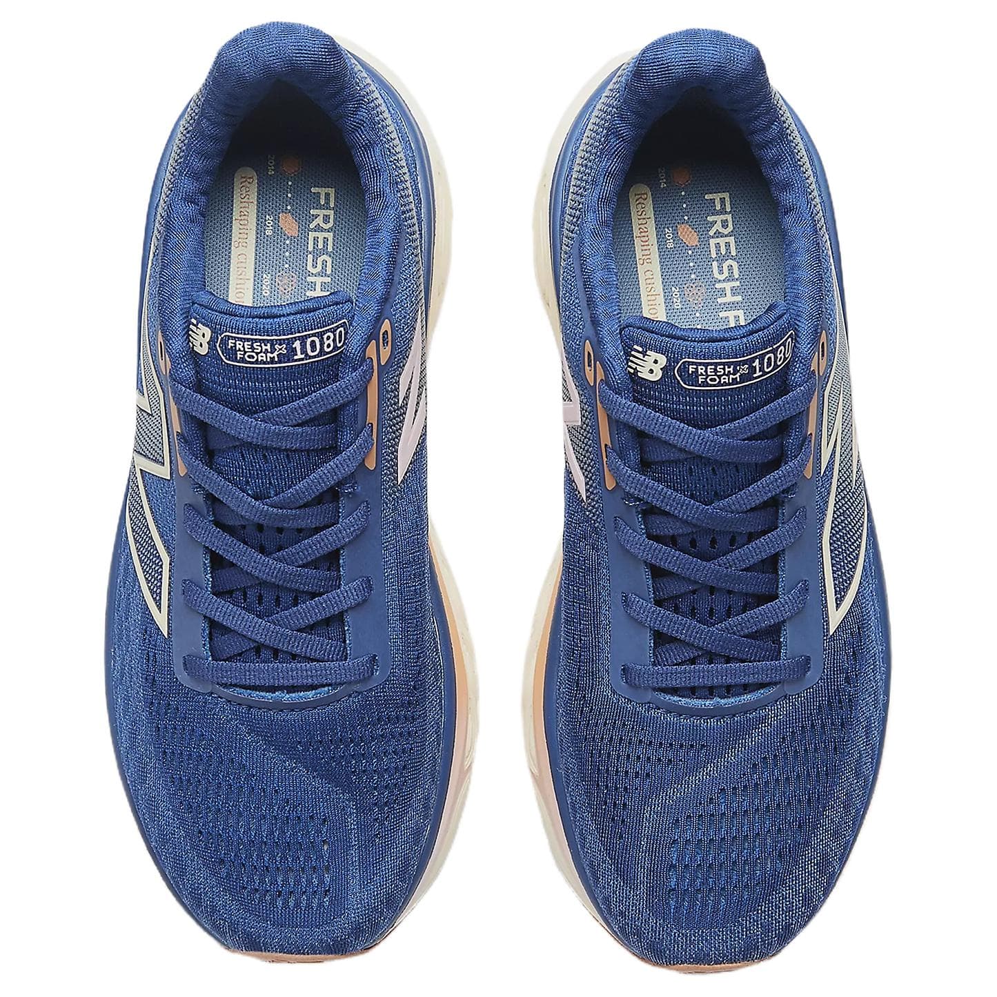 Кроссовки для бега New Balance Fresh Foam X 1080 V14 Устойчивые к истиранию Низкие Беговые кроссовки Женские Синие - изображение 4