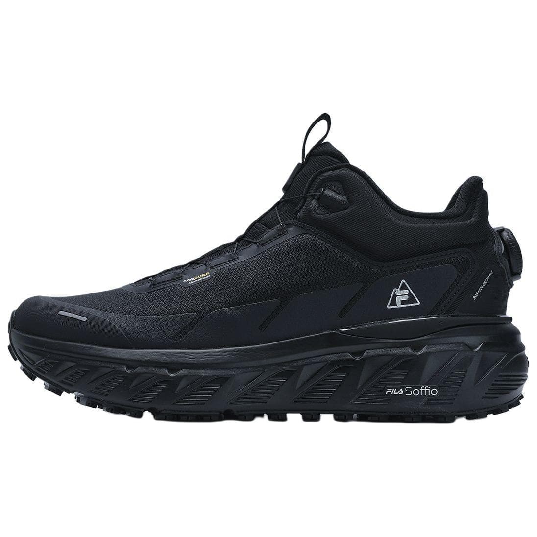 Кроссовки FILA BOA EXPLORER Износостойкий MID Топ Уличная обувь Мужская Черная - изображение 1