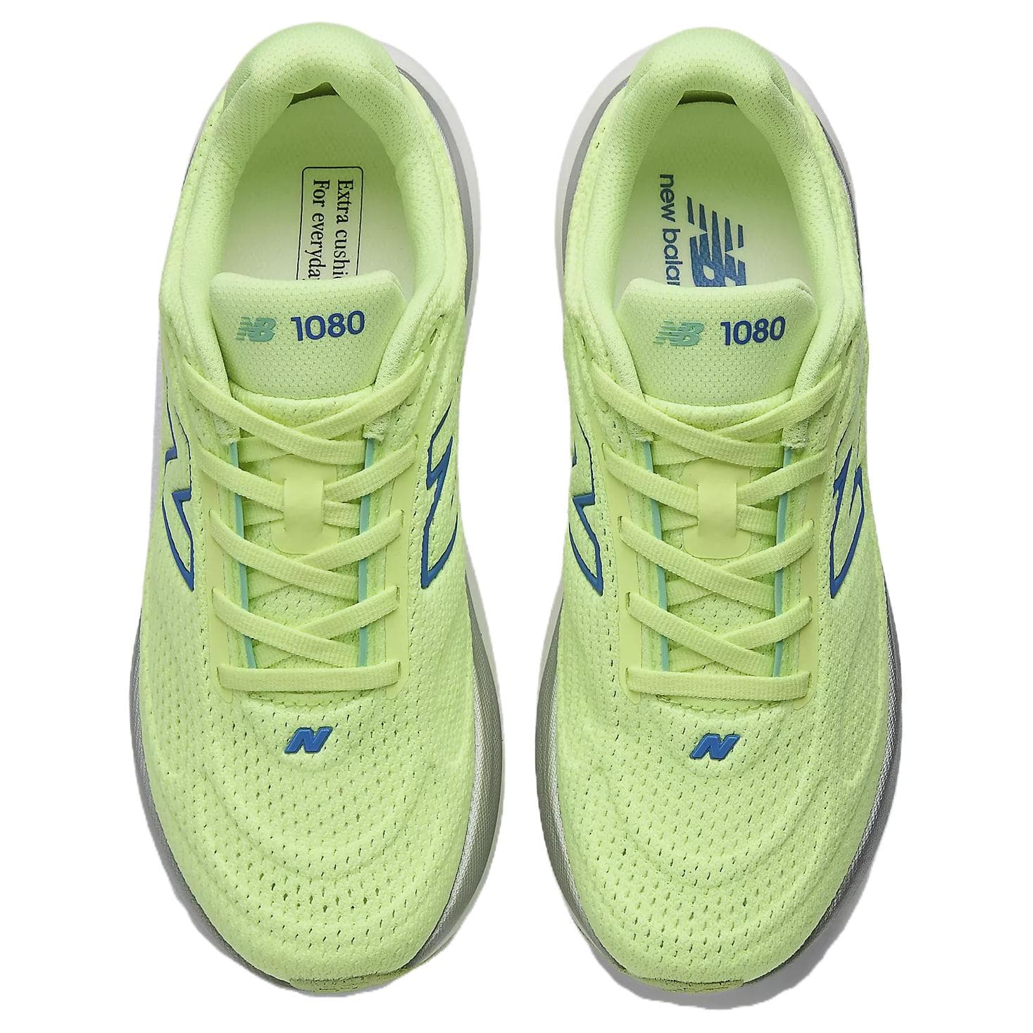 Кроссовки для бега New Balance 1080v15 Дышащие и Упругие Повседневные Беговые Кроссовки Женские Светло-Зеленые - изображение 3