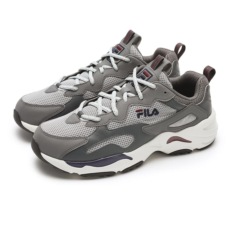 Кроссовки для бега FILA Tracer Универсальная низкая беговая обувь для мужчин дымчато-серый цвет - изображение 2