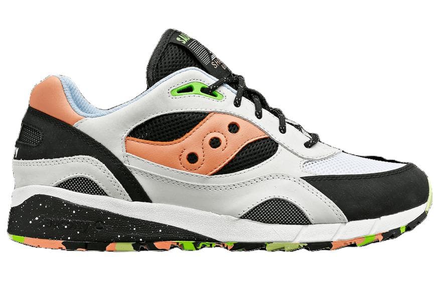 Кроссовки для бега Saucony Shadow 6000 Противоскользящие Устойчивые к истиранию Сетчатая ткань Низкие кеды для бега Мужские Белые - изображение 2