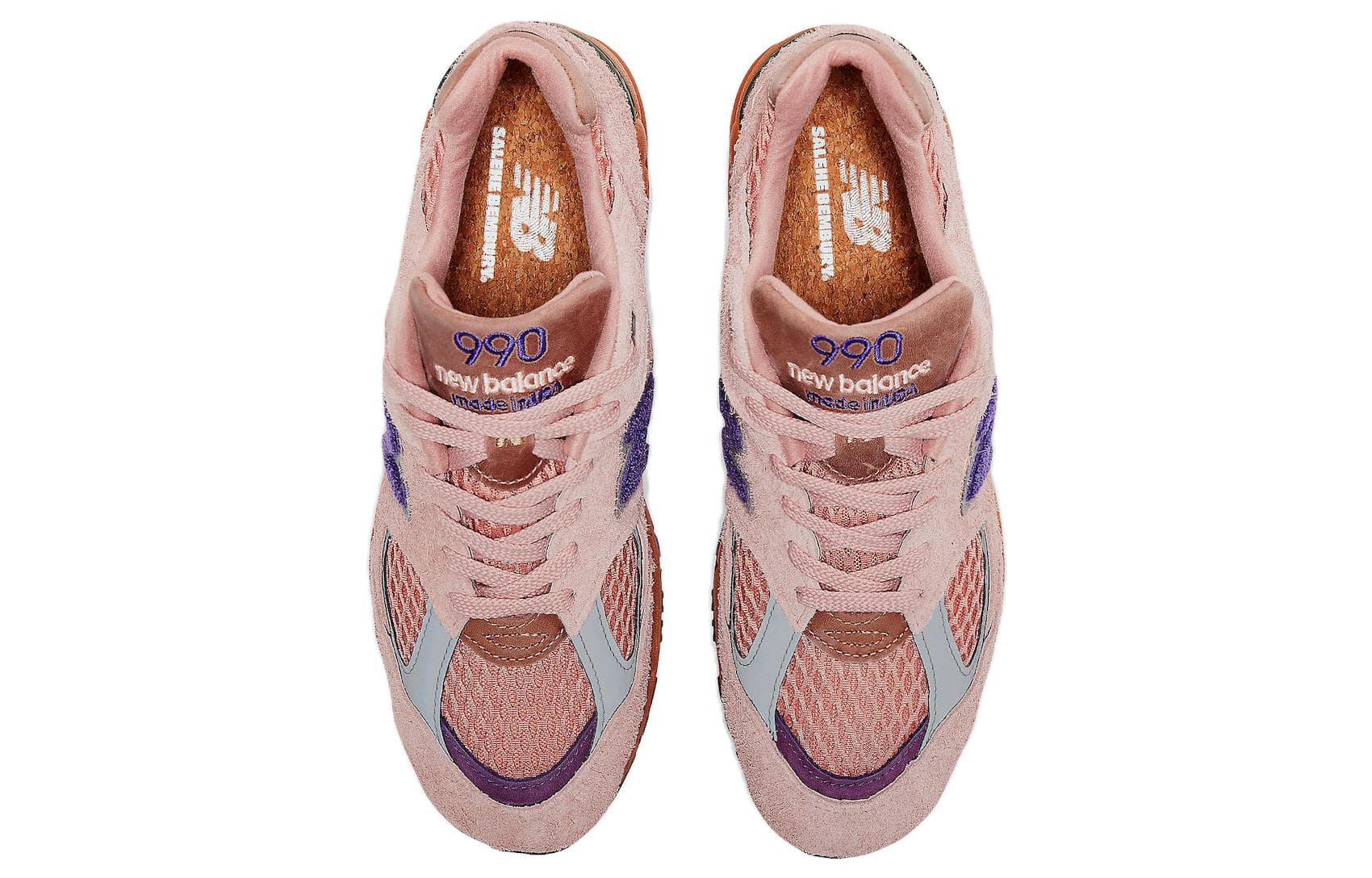 Кроссовки для бега Salehe Bembury x New Balance 990 V2 "Sand Be The Time" - изображение 4