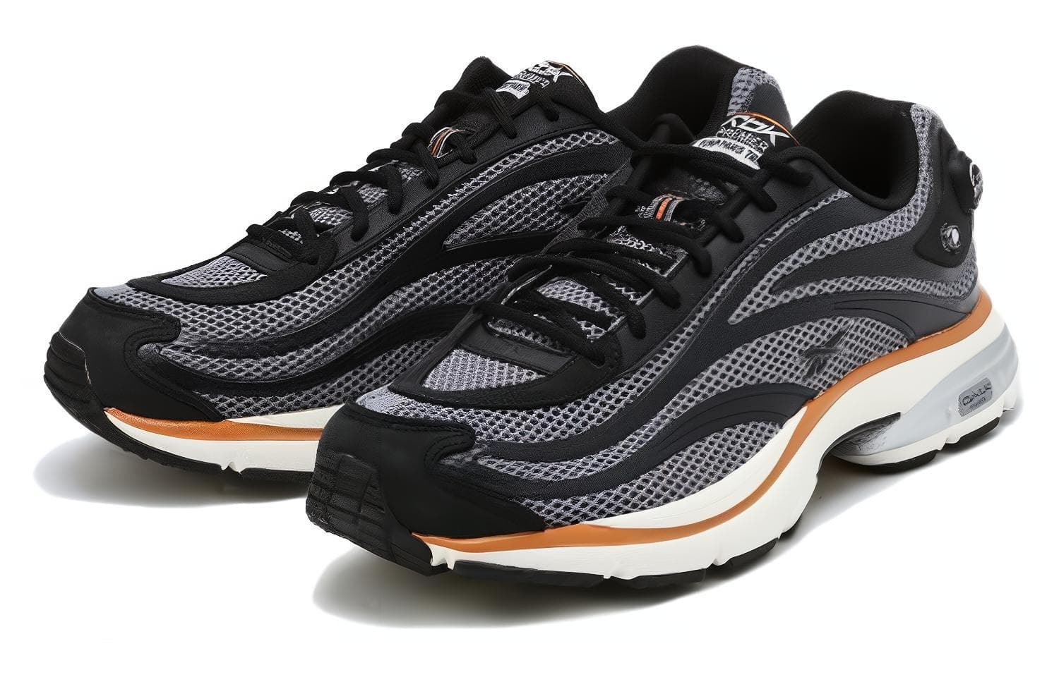 Кроссовки для бега REEBOK Rbk Premier Устойчивый к истиранию Дышащие Низкие Повседневные Беговые Кроссовки Унисекс Черный Серый - изображение 3