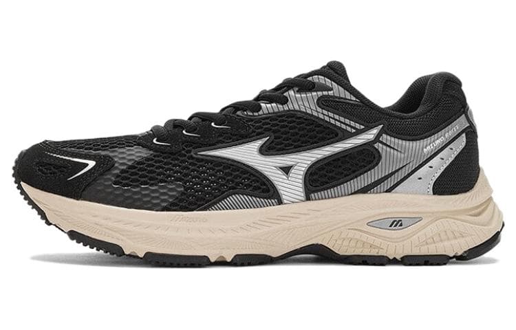 Кроссовки для бега Mizuno Racer S Сетчатая ткань Low Топ Повседневный TRAINING RUNNING Обувь Унисекс Черный - изображение 1