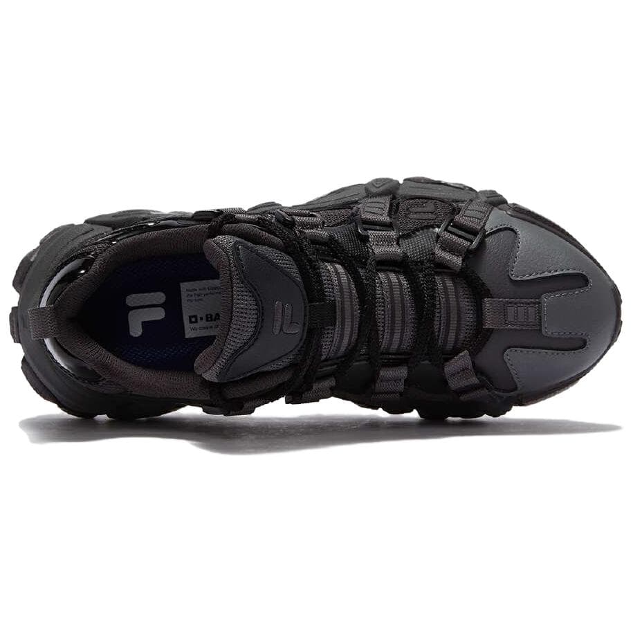 Кроссовки FILA FUSION exocet ii Устойчивые к истиранию Увеличивающие высоту Низкие массивные кроссовки Женские Черные - изображение 3
