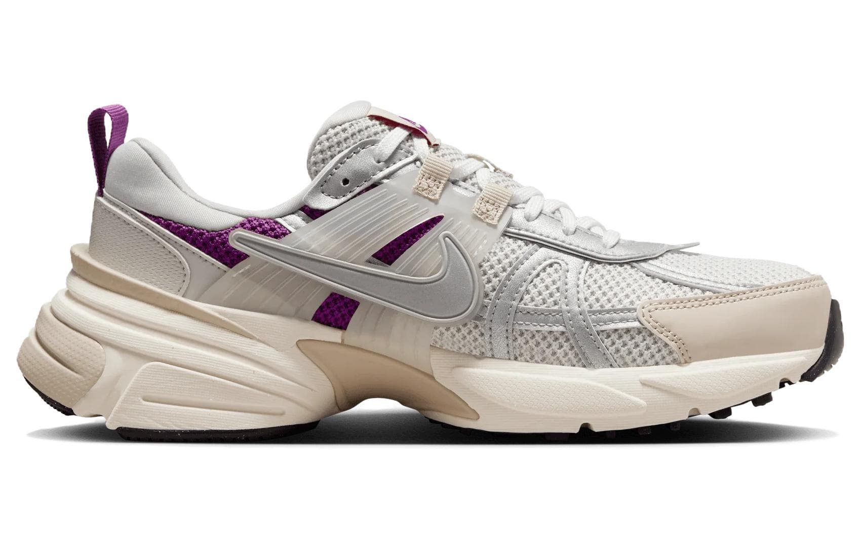 Кроссовки для бега Nike V2K Run Silver White Purple - изображение 2