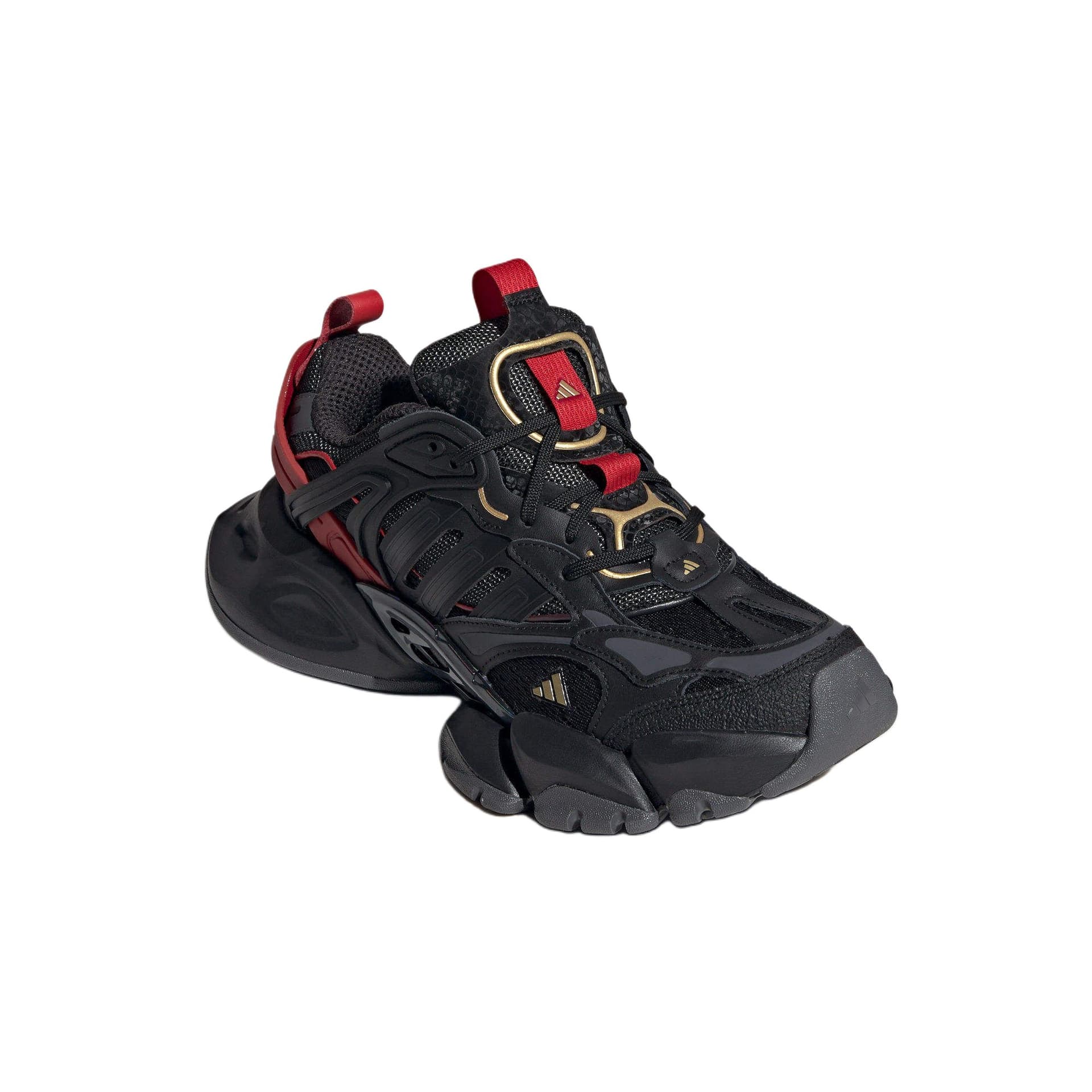 Кроссовки Adidas XLG RUNNER DELUXE Текстиль Кожа Низкие Кроссовки Унисекс Черные Красные - изображение 3