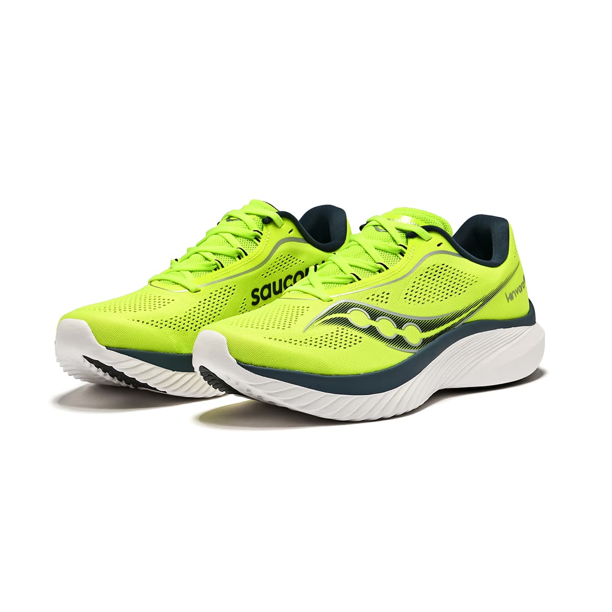 Кроссовки для бега Saucony Kinvara 15 Fluorescent Green Blue - изображение 3
