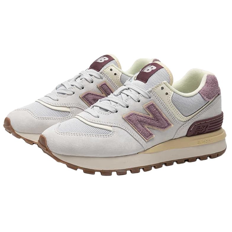 Кроссовки для бега New Balance NB 574 Low Топ Беговые кроссовки Унисекс Серый Белый - изображение 3