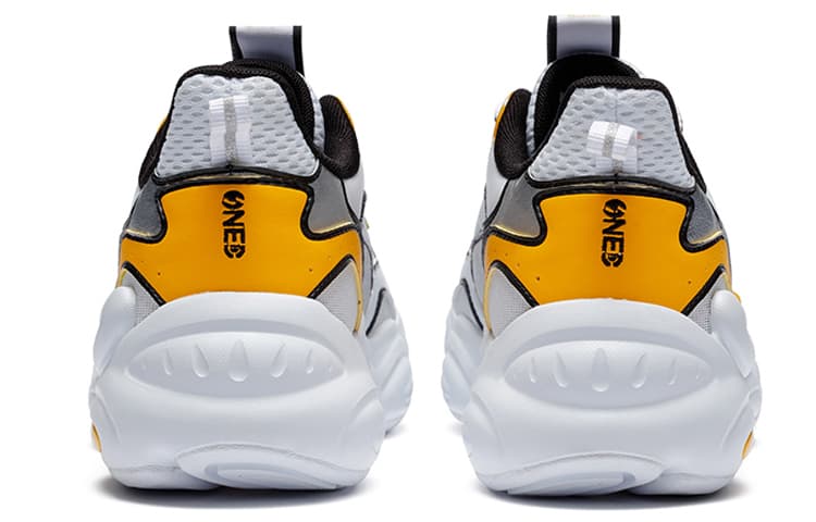 Кроссовки 361° Comfort Low-Top Sneakers White Yellow - изображение 3