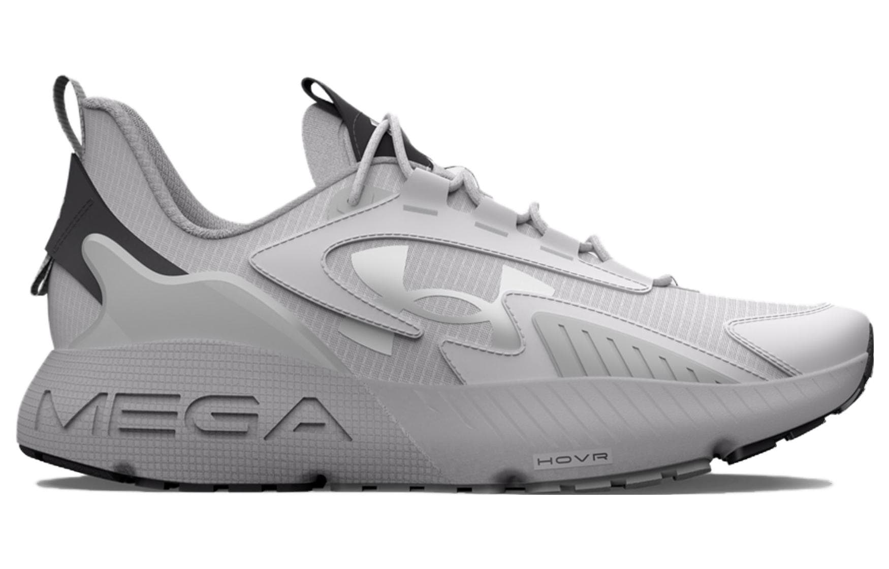 Кроссовки для бега Under Armour HOVR Mega 2 Удобные Устойчивые к истиранию Низкие Повседневные Беговые Кроссовки Унисекс Аврора Серый - изображение 2