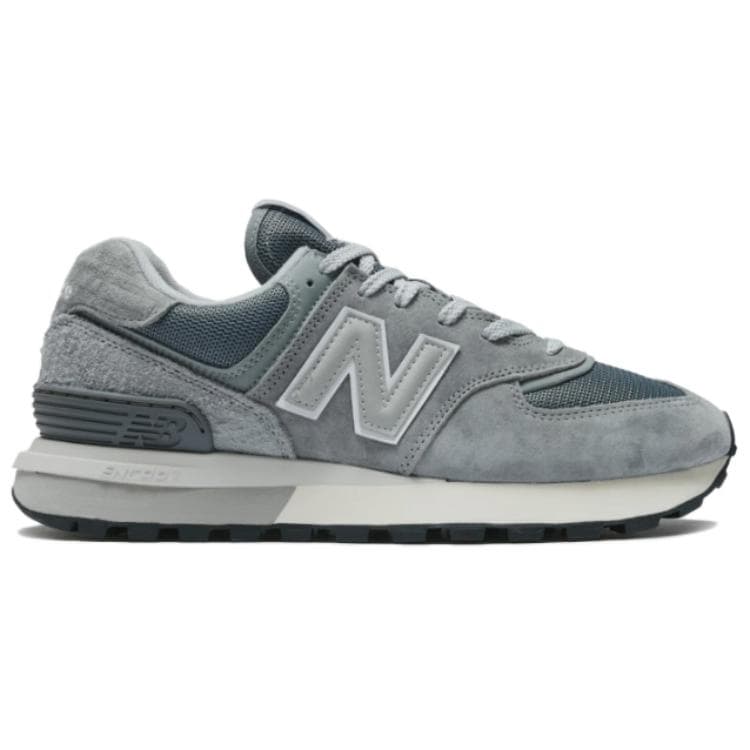 Кроссовки для бега New Balance NB 574 Кожа Текстиль Низкие Беговые Кроссовки Унисекс Серые - изображение 2