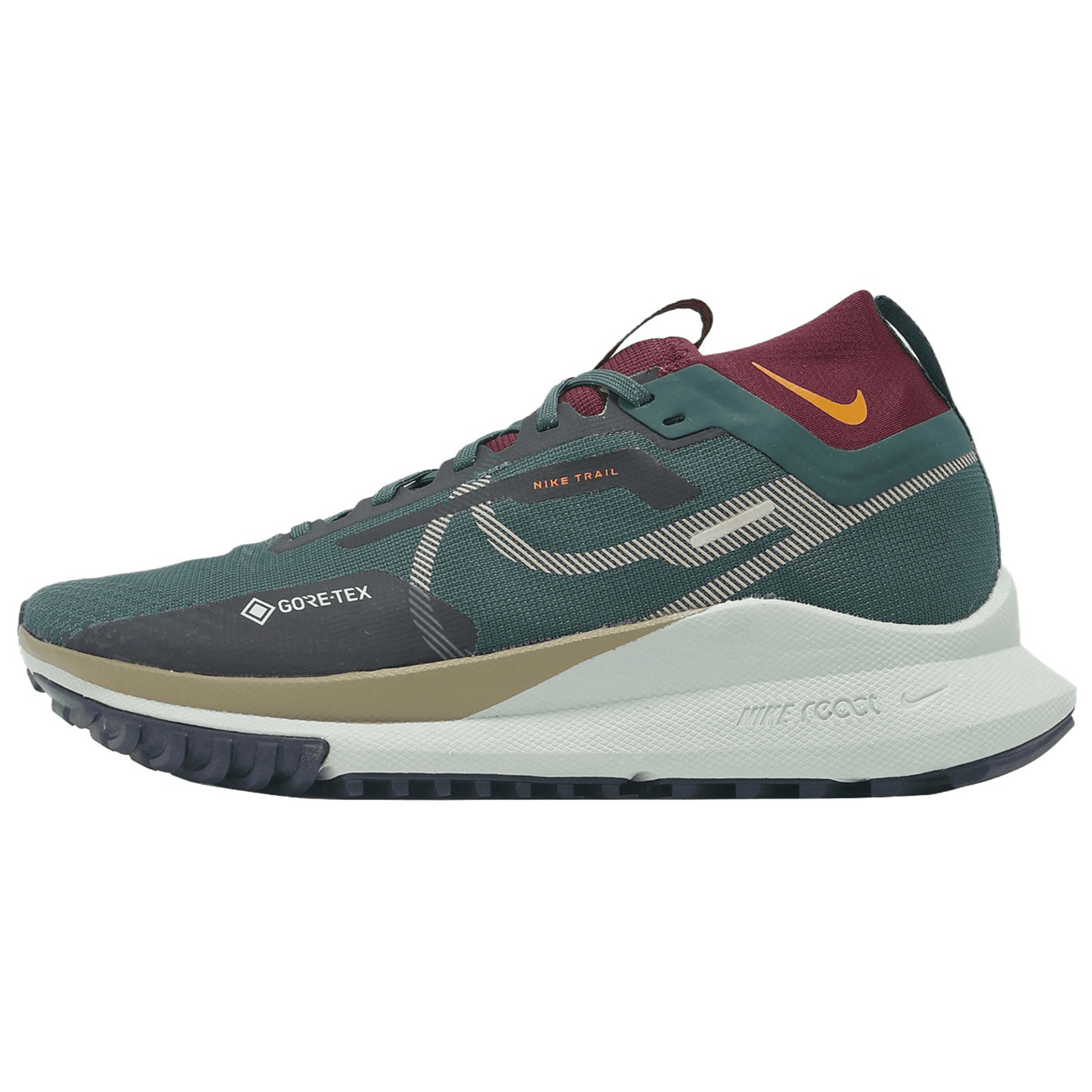 Кроссовки для бега Nike Pegasus Trail 4 Водонепроницаемые кроссовки для трейлраннинга унисекс цвет лесной зеленый - изображение 1