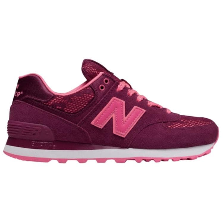 Кроссовки для бега New Balance NB 574 Устойчивые к истиранию низкие беговые кроссовки женские темно-фиолетовые розовые - изображение 2