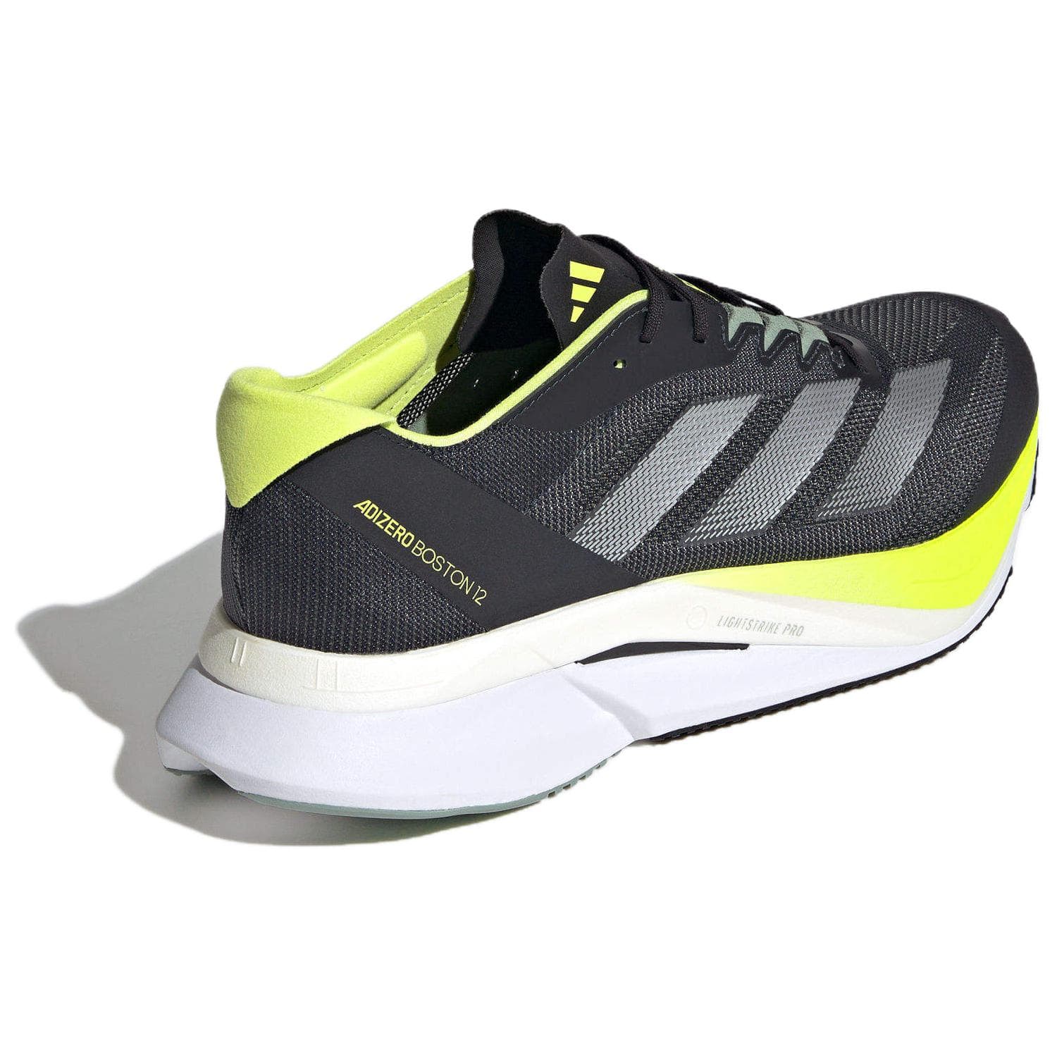 Кроссовки для бега Adidas Adizero Boston 12 Удобный Дышащий Low Топ Беговые кроссовки Мужской Черно-желтый - изображение 6