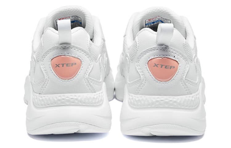 Кроссовки Xtep Breathable Mesh Dad Shoes Women White Pink - изображение 4