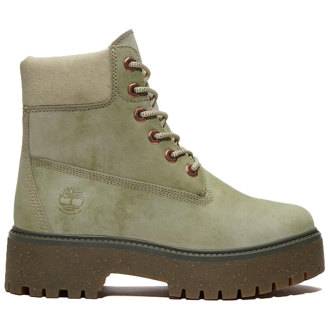 Ботинки уличные Timberland Stone Street Водонепроницаемый и Износостойкий Короткий Аутдор Женский Зеленый - изображение 2