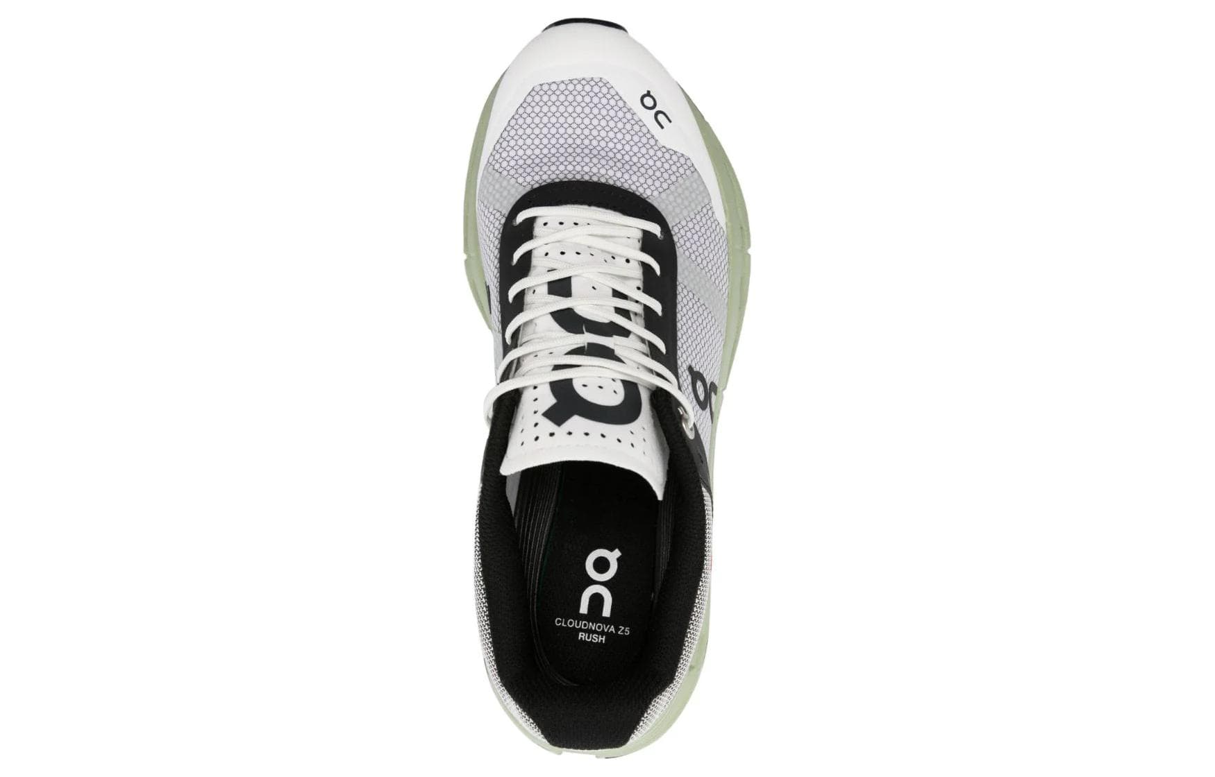 Кроссовки для бега On Cloudnova White Grey Green - изображение 4