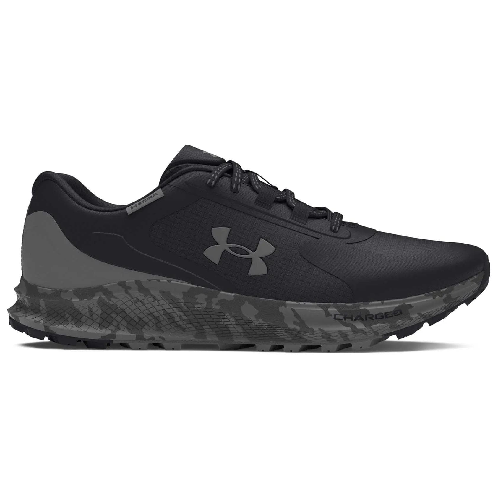 Кроссовки для бега Under Armour Charged Bandit Trail 3 Амортизация Низкий Топ Беговые Кроссовки Мужские Черные Серые - изображение 2
