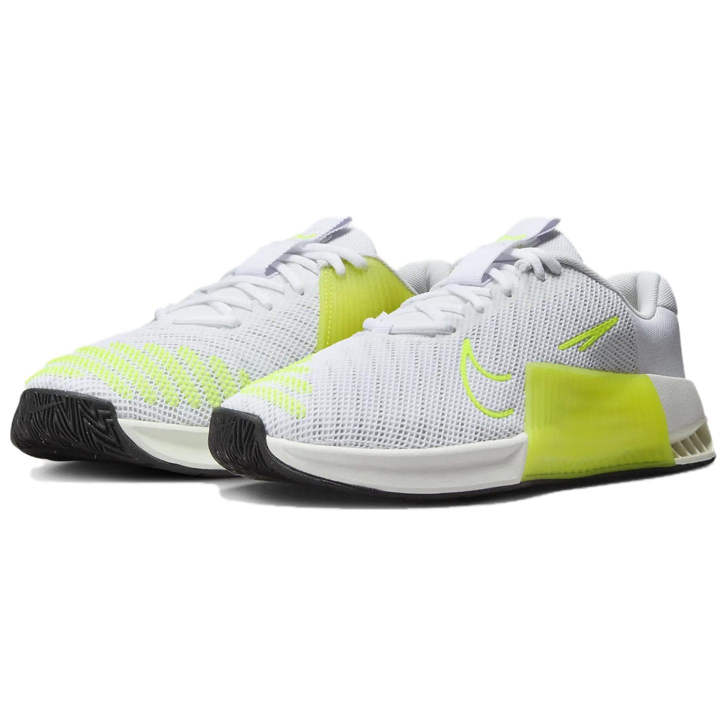 Кроссовки для бега Nike Metcon 9 Удобные и Легкие Низкие Кроссовки для Бега Женские Белые Желтые - изображение 4