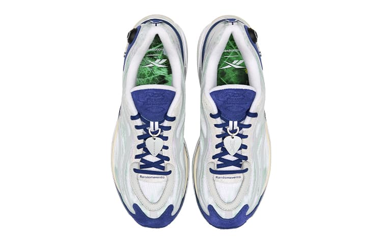 Кроссовки для бега RANDOMEVENT x Reebok RBK Premier Pump Paris Trainer White Blue - изображение 3
