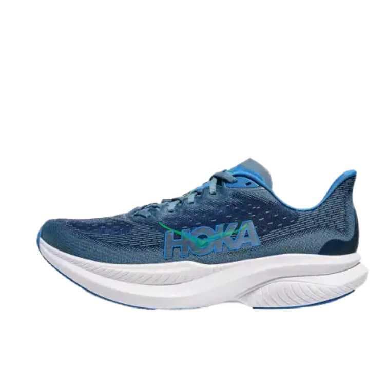 Кроссовки для бега HOKA ONE ONE Mach 6 Износостойкие Низкие Беговые кроссовки Мужские Синие - изображение 1