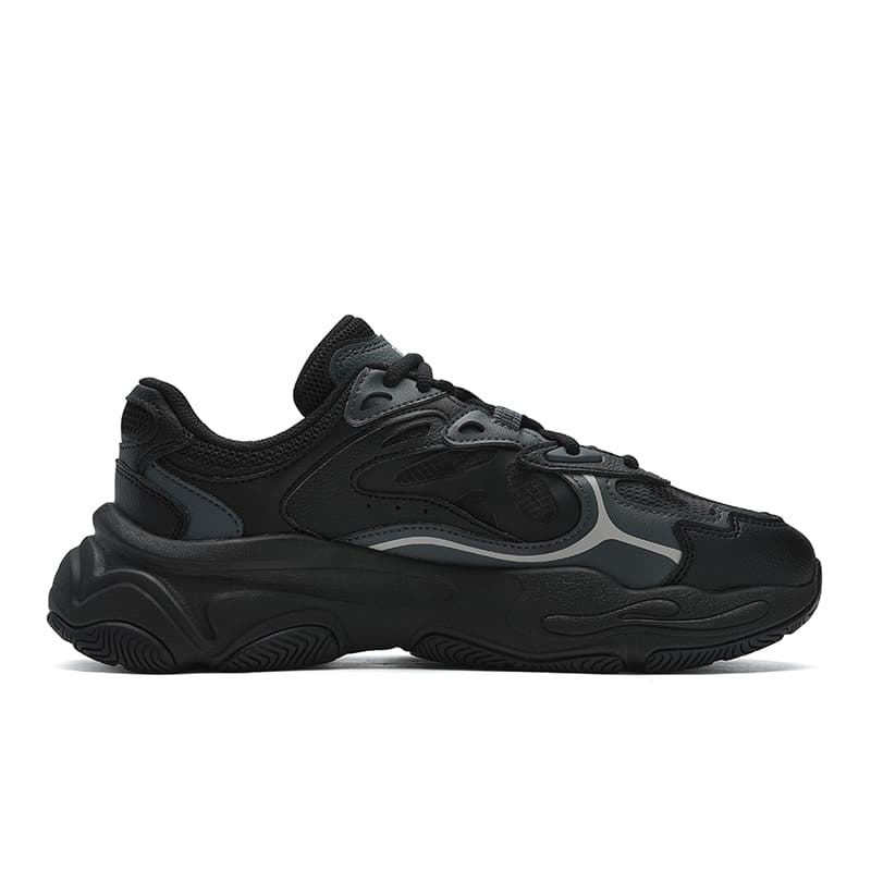 Кроссовки для бега fila MARS 4 Дышащий визуально увеличивает рост Low Топ Беговые кроссовки Женские Черно-серый - изображение 2
