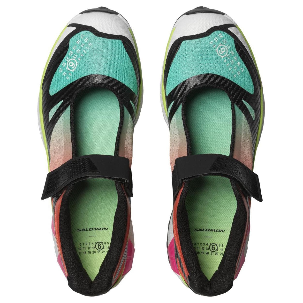 Salomon X MM6 Maison Margiela Тонкие и Без Объема Туфли Мэри Джейн Женские Соник Зеленый Свежий Розовый - изображение 4
