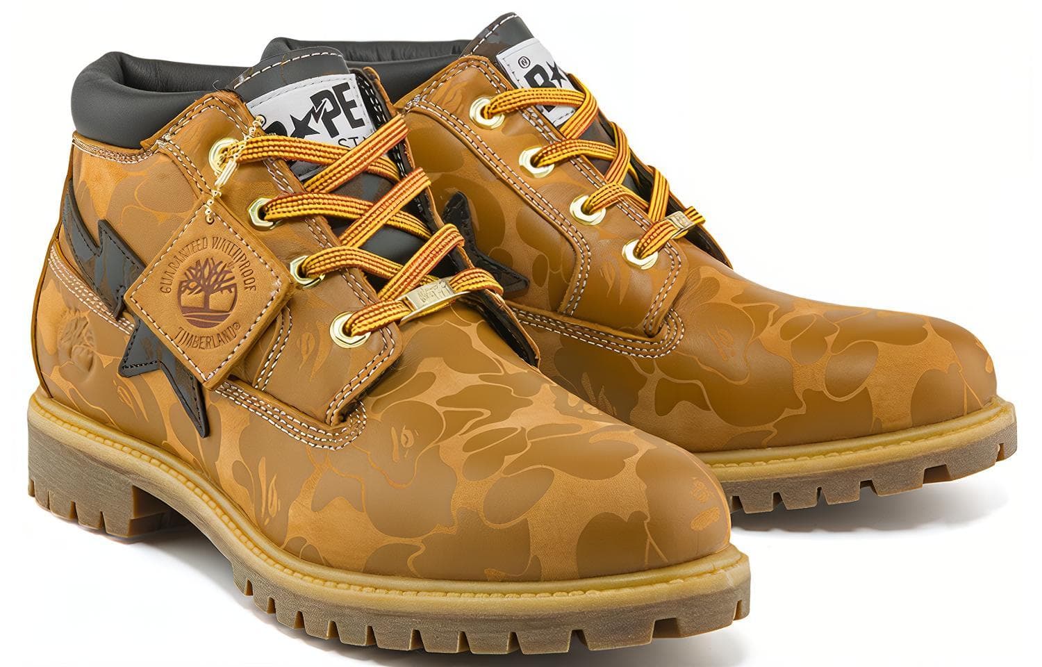 Ботинки уличные Bape x Timberland Chukka Wheat - изображение 3