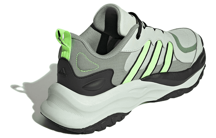 Кроссовки Adidas Maxxwavy Ткань Противоскользящие Низкие Повседневные Беговые Кроссовки Унисекс Черные Зеленые - изображение 4