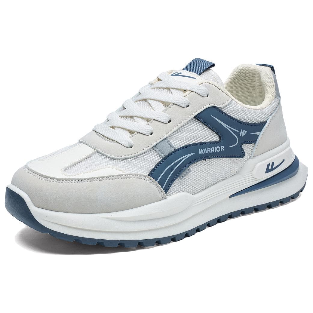 Кроссовки для бега Warrior Low Топ Повседневный Городская коммутация Беговые кроссовки Унисекс Бежевый Пыльно-голубой - изображение 2