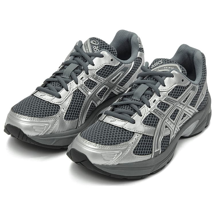 Кроссовки для бега ASICS Gel 1130 противоскользящие низкие повседневные кроссовки для трейлраннинга унисекс серебристо-серые - изображение 5
