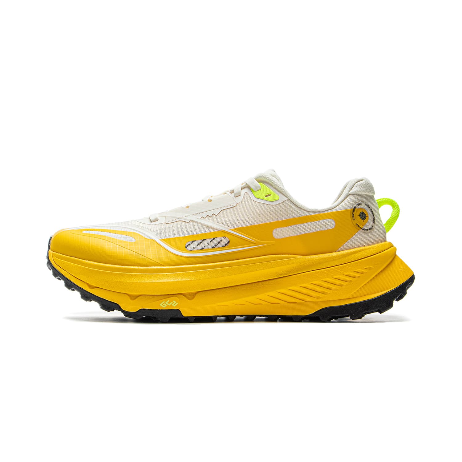 Кроссовки для бега Li-Ning LINING Cloud 2 Технология верха LINING BOOM FIBER Противоскользящая износостойкая Амортизация Oтскок Лоу-топы Повседневный Трэиловый бег Беговые кроссовки Мужской Бежевый - изображение 1