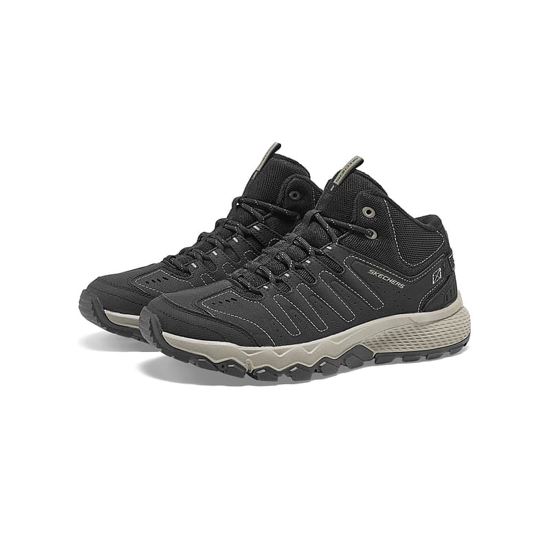Кроссовки Skechers OUTDOOR MENS Удобная Износостойкая Износостойкая MID Уличная обувь Мужская Черный Уголь - изображение 4
