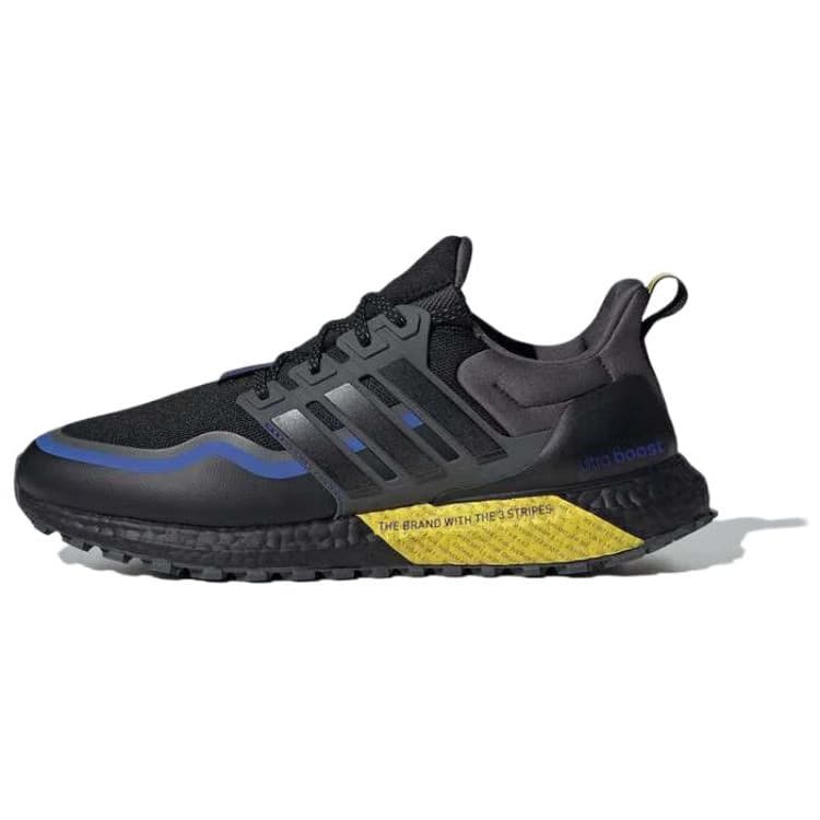 Кроссовки для бега Adidas Ultraboost 21 Low Топ Беговые кроссовки Унисекс Черный Желтый - изображение 1