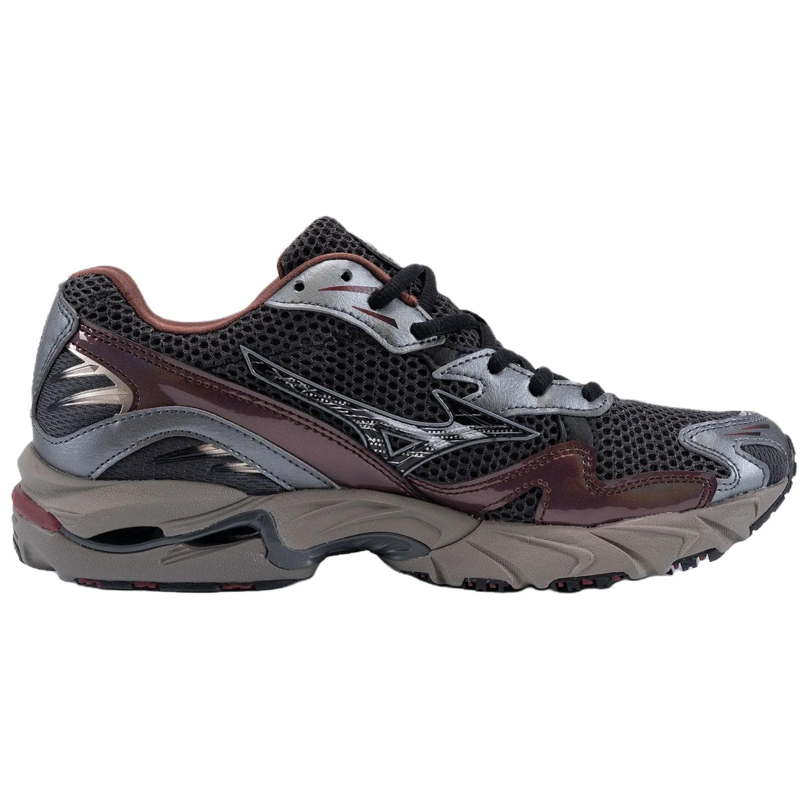 Кроссовки для бега Mizuno Wave Rider 10 Амортизация Повседневные Беговые Кроссовки Унисекс Черные - изображение 2