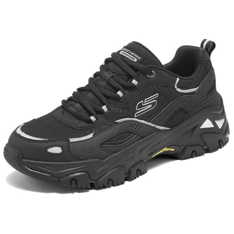 Кроссовки Skechers D'LITES Hiker Текстиль Синтетическая кожа Устойчивый к истиранию Баланс Увеличение высоты Низкий верх - изображение 3