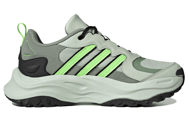 Кроссовки Adidas Maxxwavy Ткань Противоскользящие Низкие Повседневные Беговые Кроссовки Унисекс Черные Зеленые - изображение 2