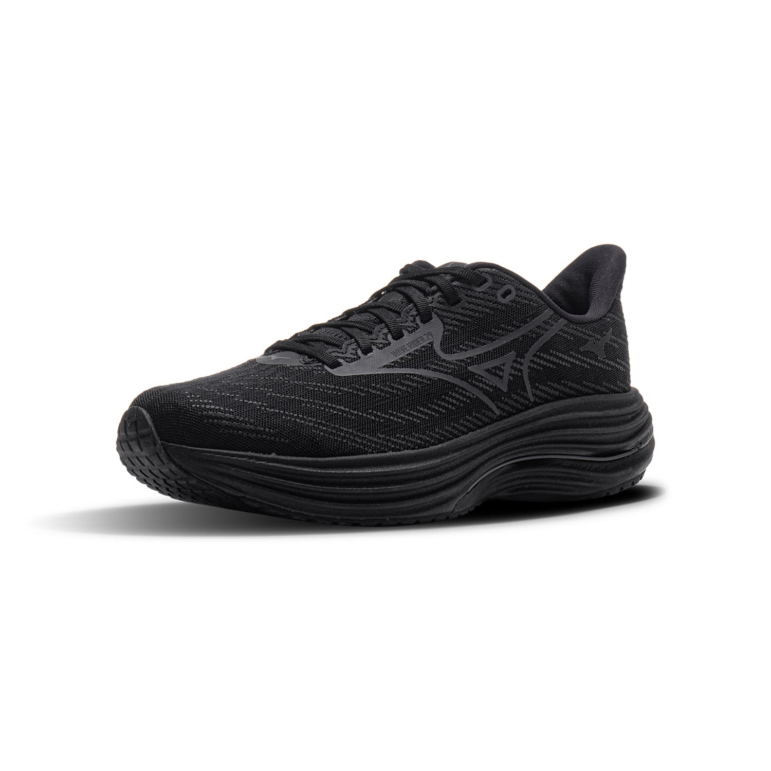 Кроссовки для бега Mizuno WAVE RIDER 29 Low Топ Беговые кроссовки Унисекс Черный - изображение 2
