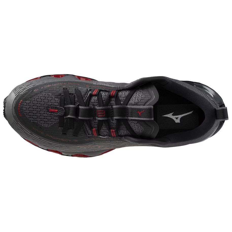 Кроссовки для бега Mizuno WAVE PROPHECY Износостойкие и Легкие Низкие Беговые Кроссовки Мужские Черные - изображение 3