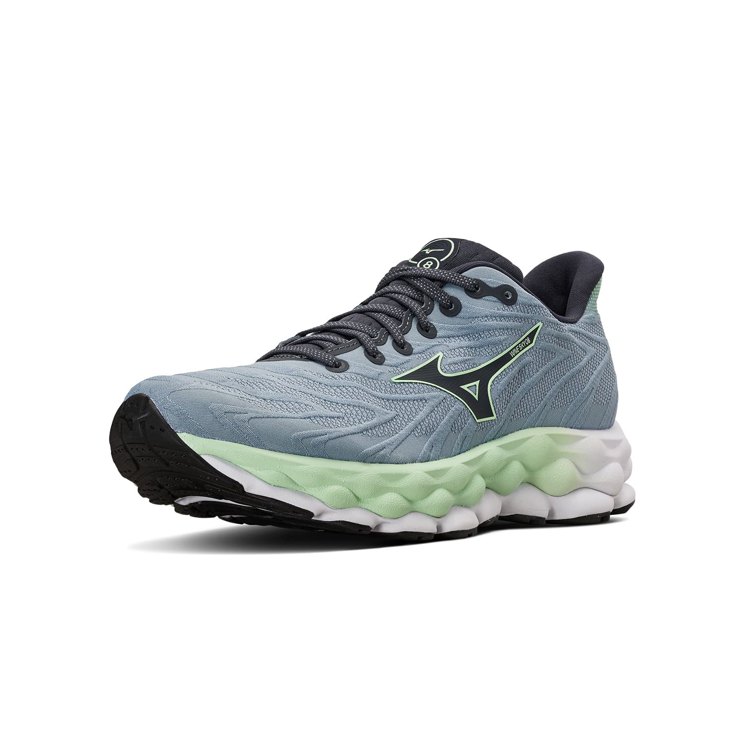 Кроссовки для бега Mizuno WAVE SKY 8 Ткань Дышащий Легкий Низкий Отскок Беговые Кроссовки Мужской - изображение 2