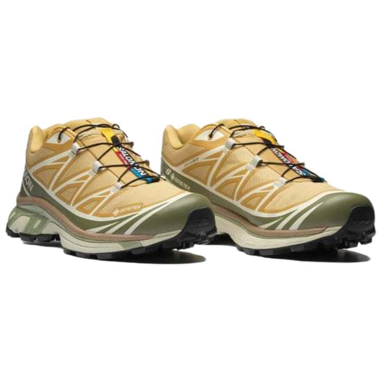 Кроссовки для бега Salomon XT-6 Yellow Brown - изображение 2