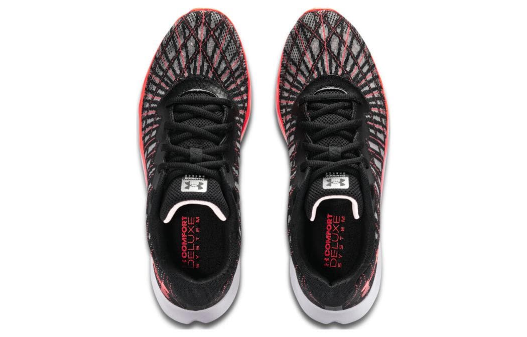 Кроссовки для бега Under Armour Charged Breeze 2 Сухая и Комфортная Ткань Низкие Кроссовки для Бега Женские Черные Красные - изображение 4