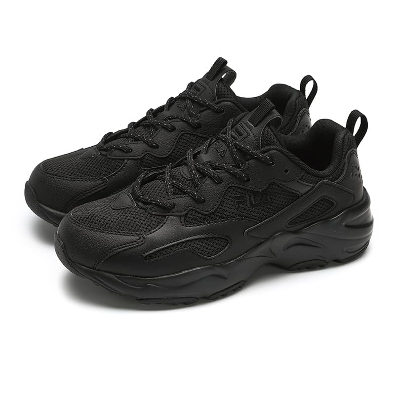 Кроссовки для бега FILA Tracer Устойчивые к истиранию Низкие Беговые кроссовки Женские Черные - изображение 2