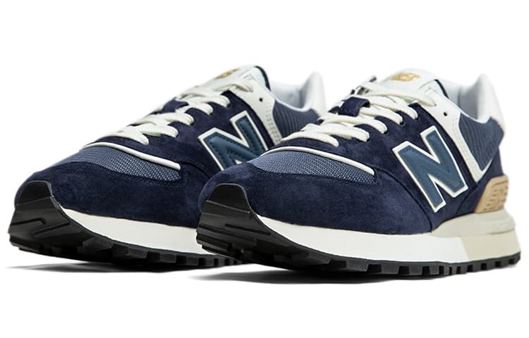 Кроссовки для бега New Balance 574 Blue White - изображение 3