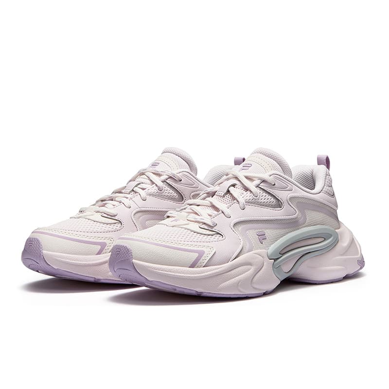 Кроссовки для бега FILA FUSION Текстиль Синтетическая кожа Низкие повседневные беговые кроссовки для женщин нежно-розовые - изображение 2