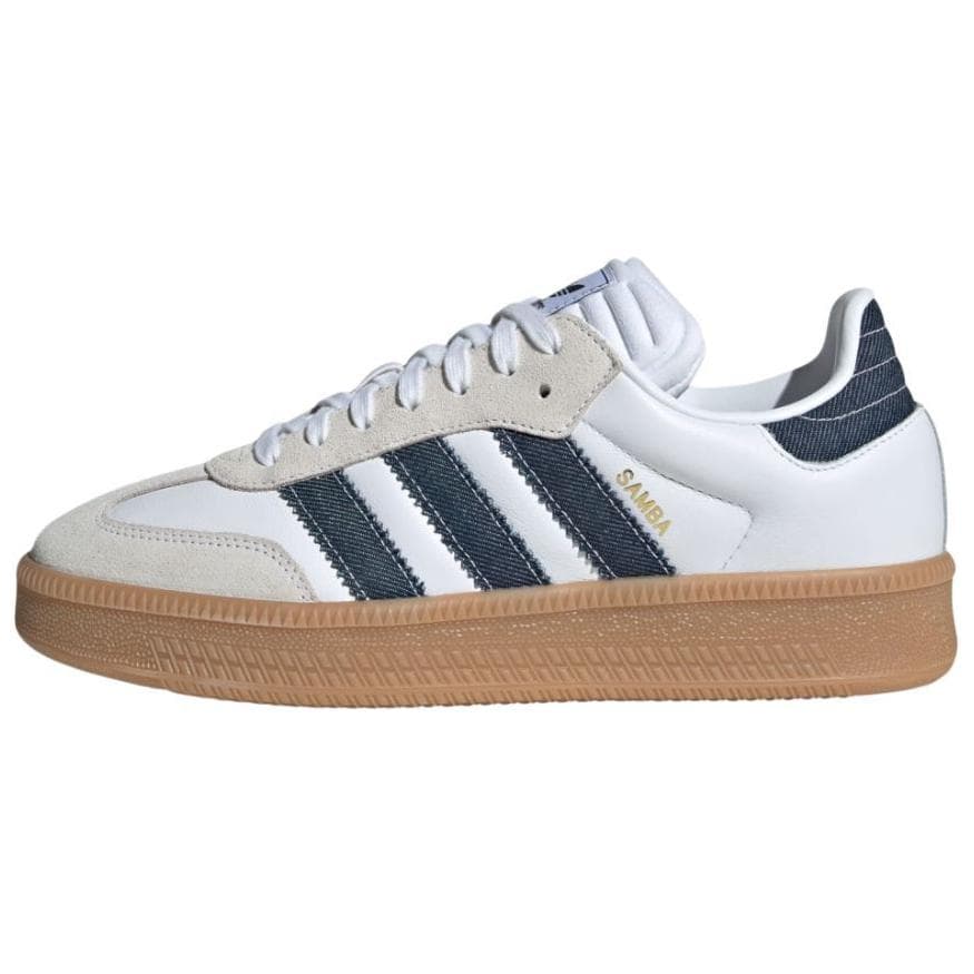 Кроссовки Adidas Originals Samba XLG Лоу-топы Скейтборд Обувь Мужской Белый и синий цвет - изображение 1