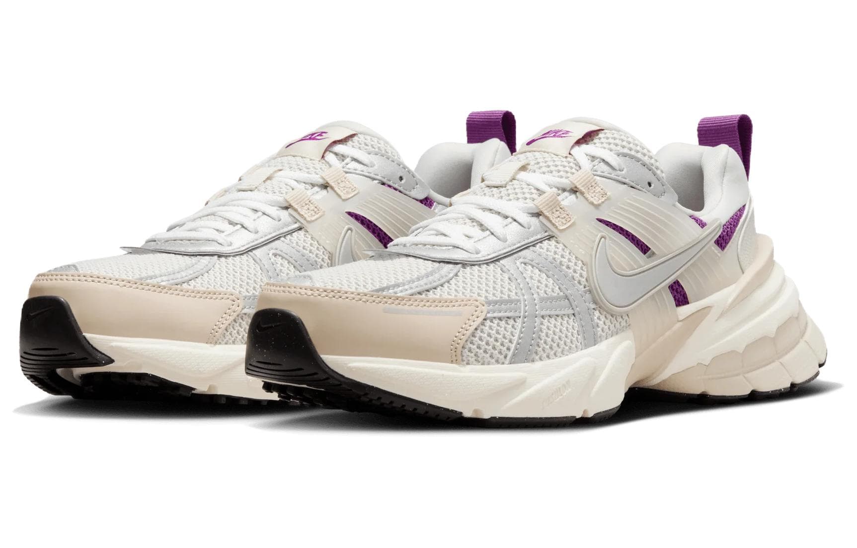 Кроссовки для бега Nike V2K Run Silver White Purple - изображение 3