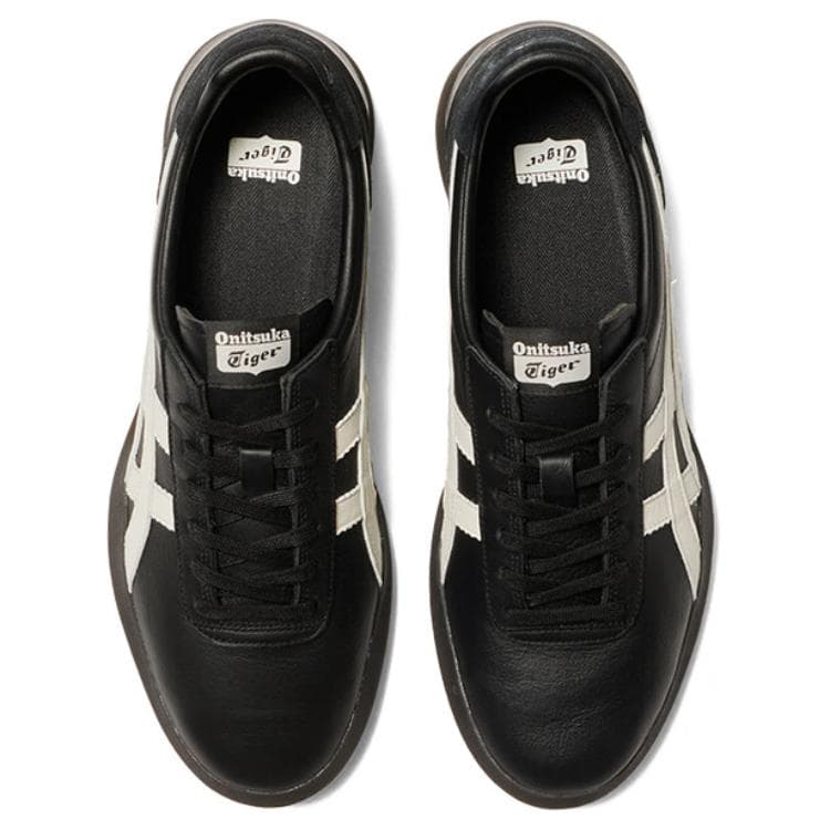 Кроссовки для бега Onitsuka Tiger Ohbori противоскользящие устойчивые к истиранию низкие унисекс беговые кроссовки черные - изображение 3